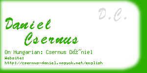 daniel csernus business card